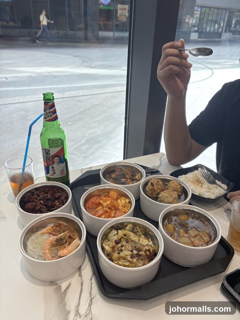 Dining Scene with Multiple Dishes