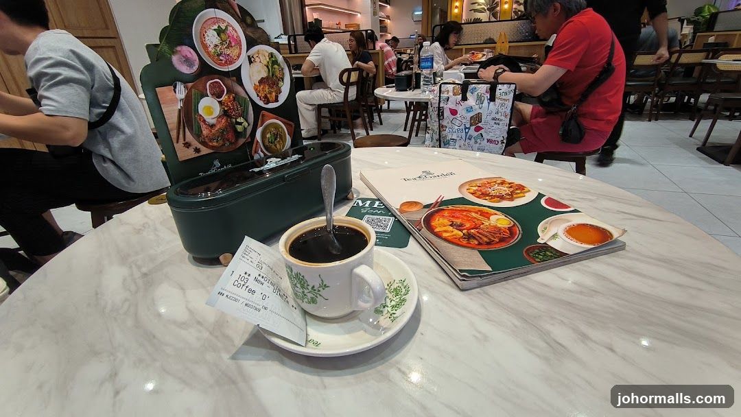 Restaurant Interior with Coffee and Menu