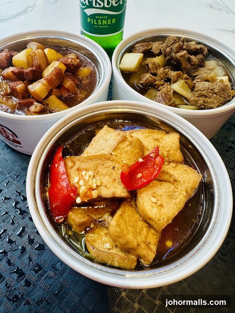 Food dishes on table with beverage