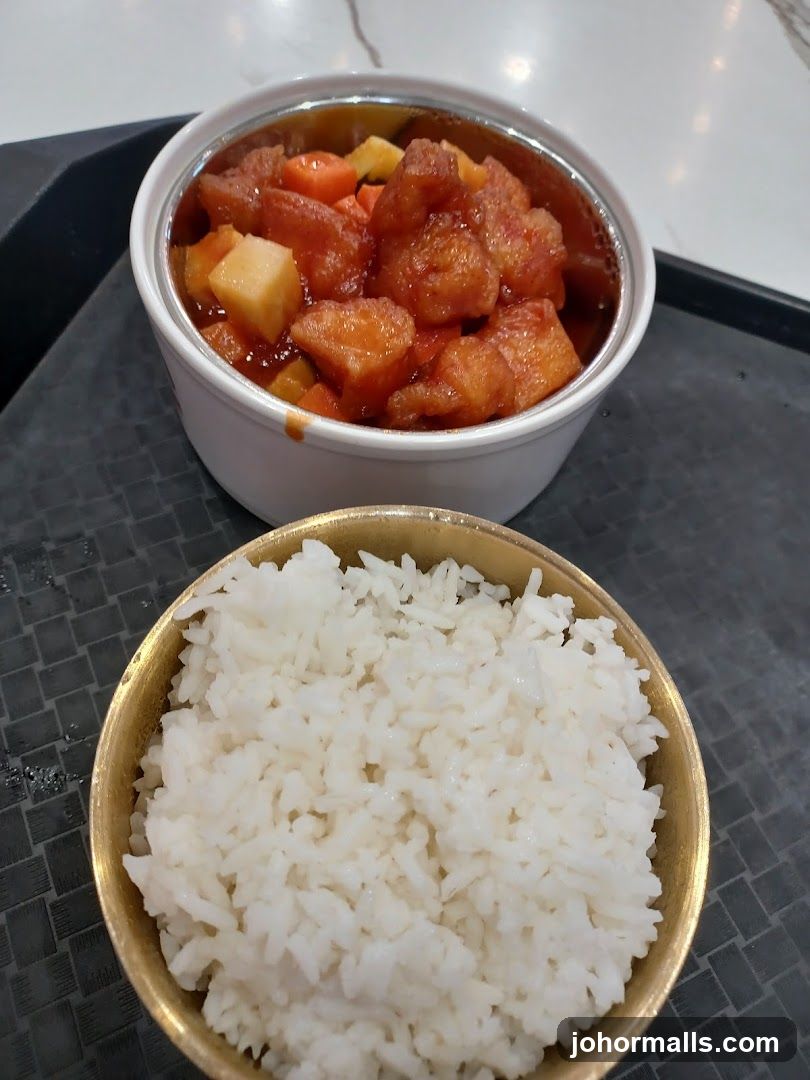 Food served on tray
