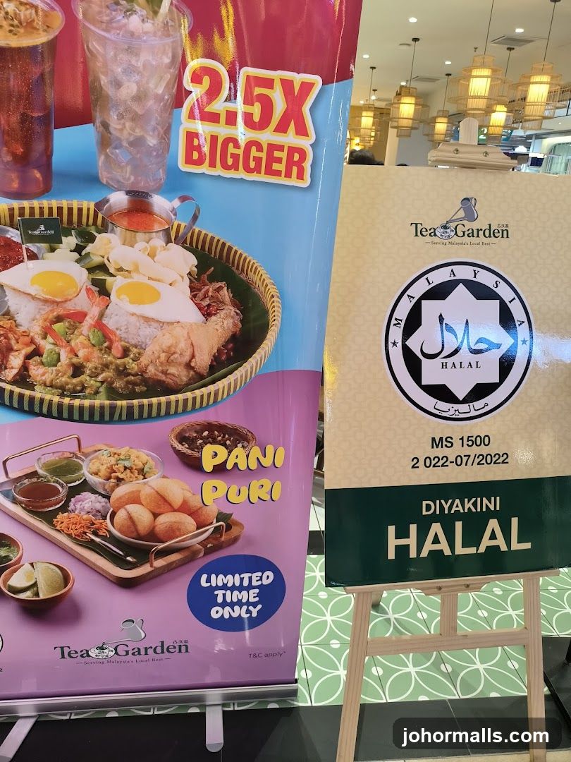 Tea Garden promotional display