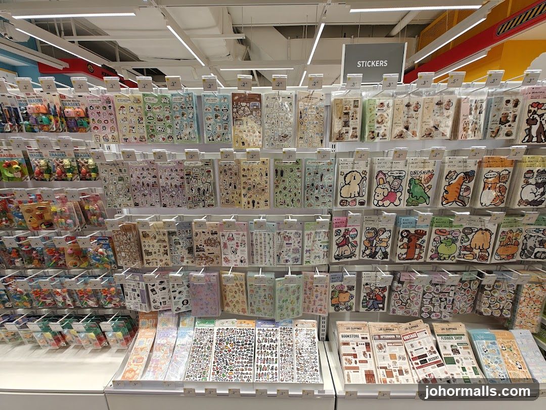 Sticker Section in Retail Store