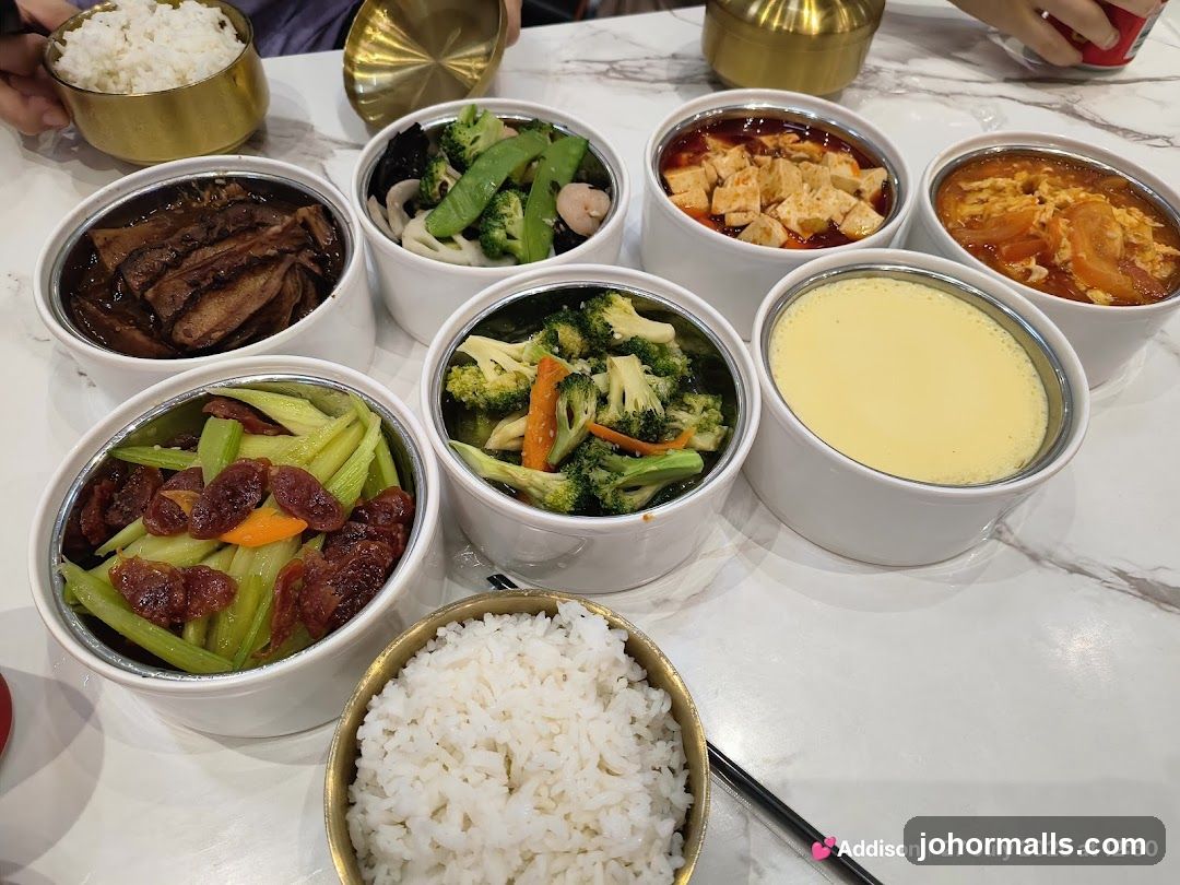 Dinner Table with Chinese Dishes