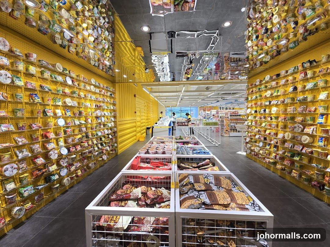 Interior of snack store