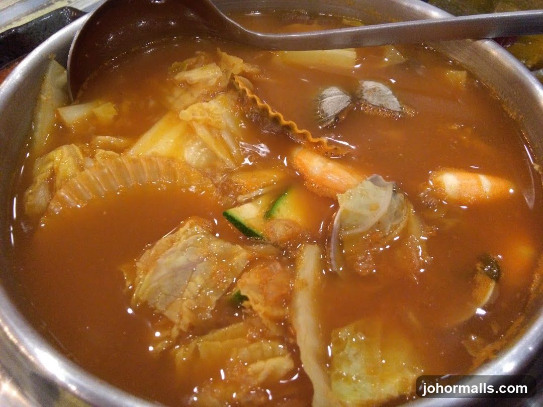 Seafood Stew in Pot