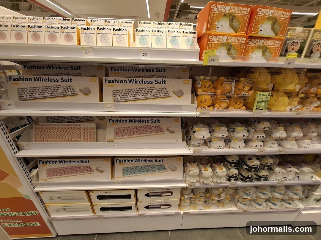 Store Interior Shelf Display