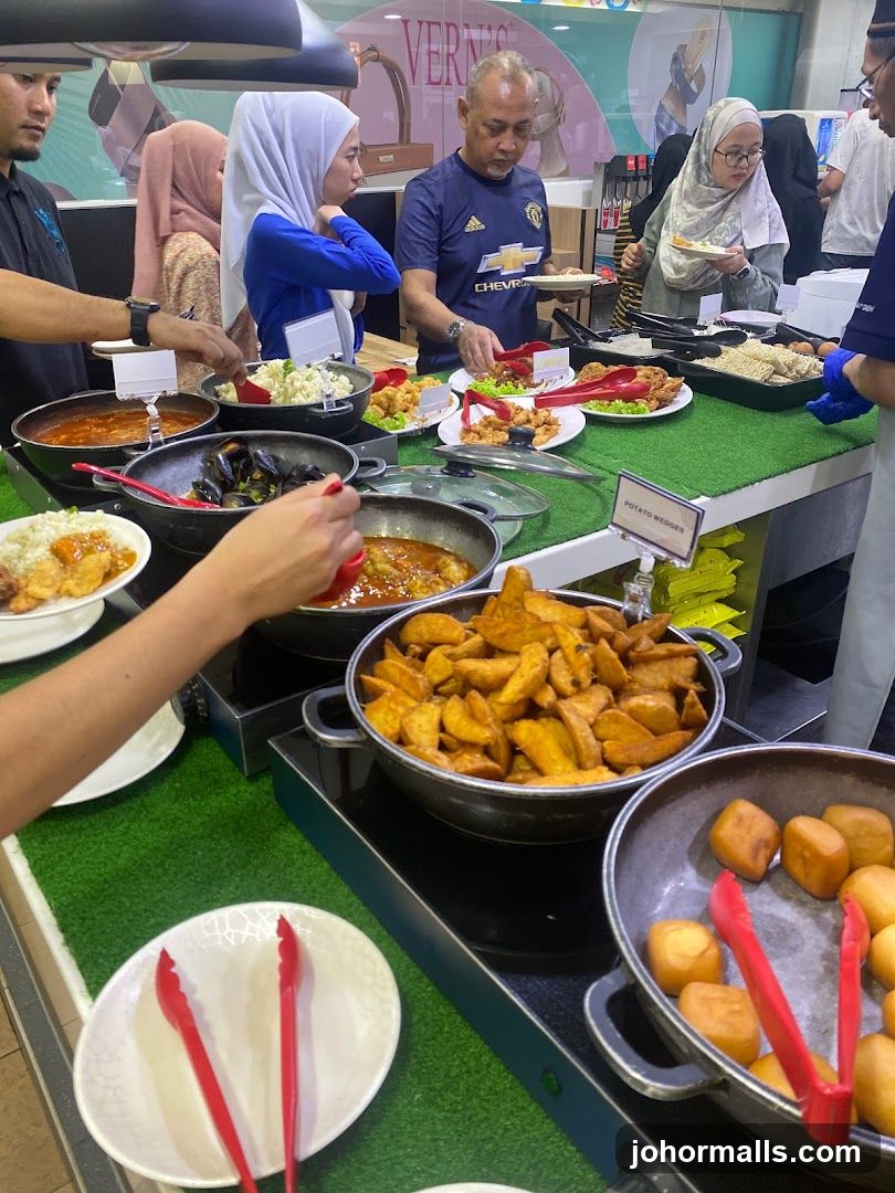 Food buffet scene
