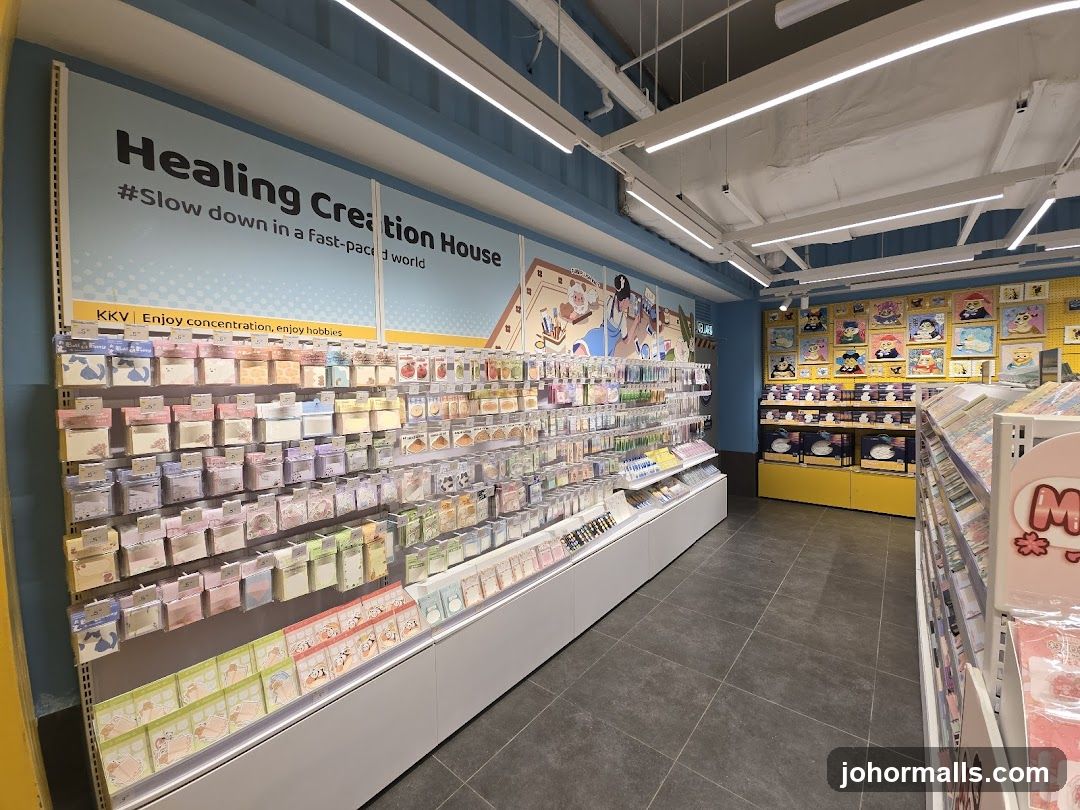 Interior of a stationery store