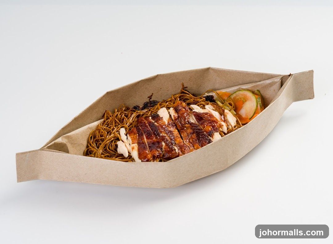 Food in paper boat