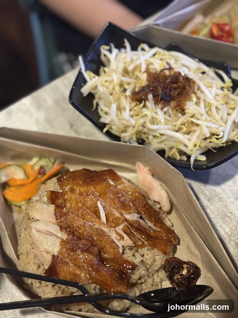 Food served in takeout containers