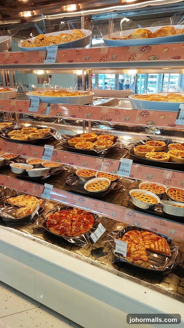 Food display in a store