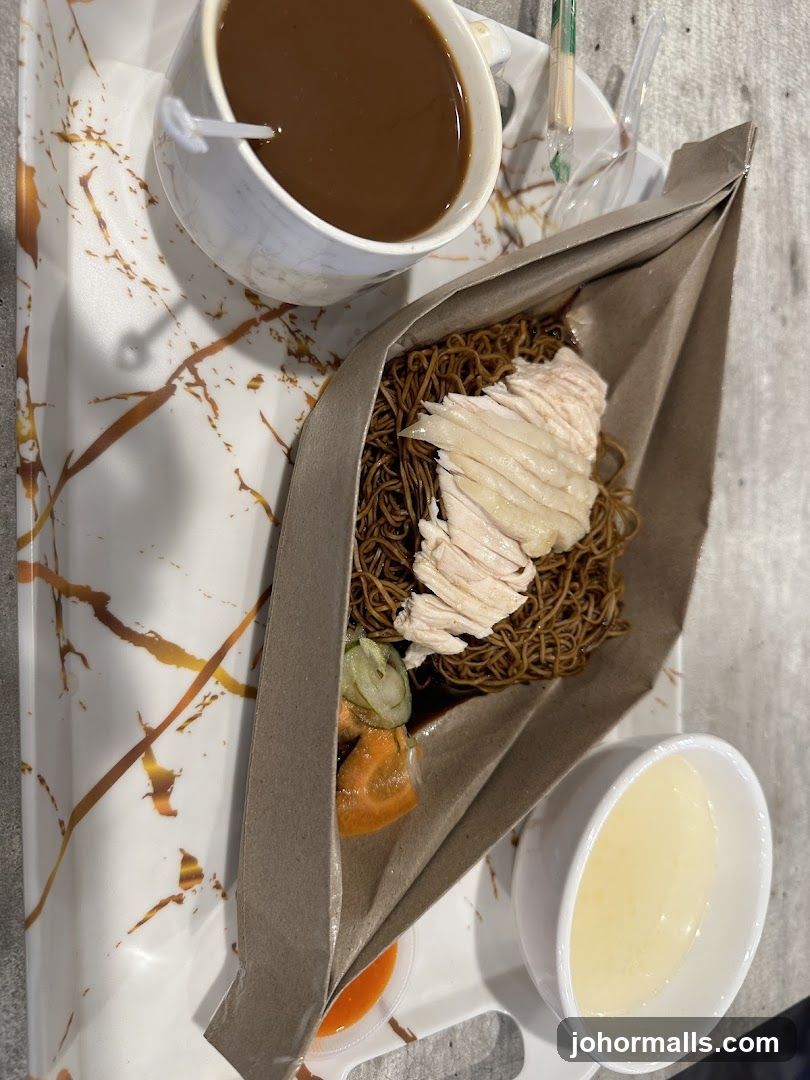 Food on a tray
