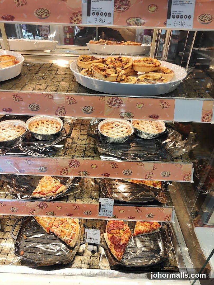 Food Display in Glass Case