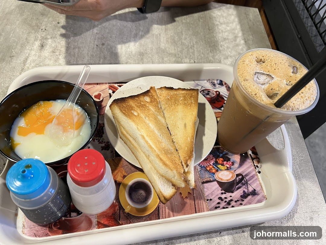 Food tray at café