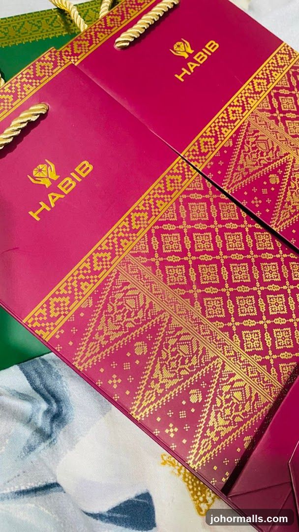 HABIB branded shopping bags