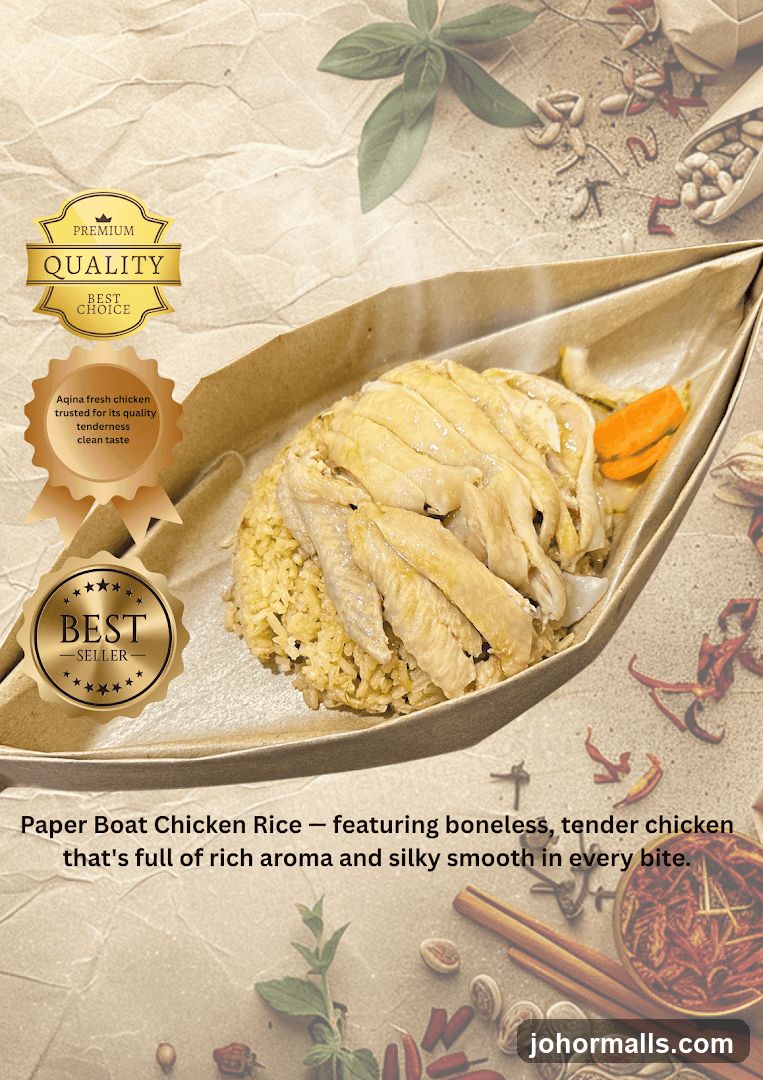 Paper Boat Chicken Rice Advertisement