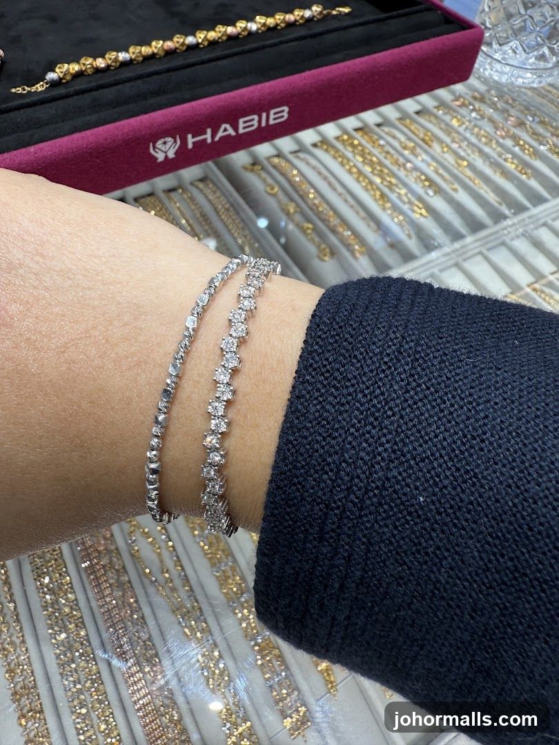 Jewelry Display at Habib Store