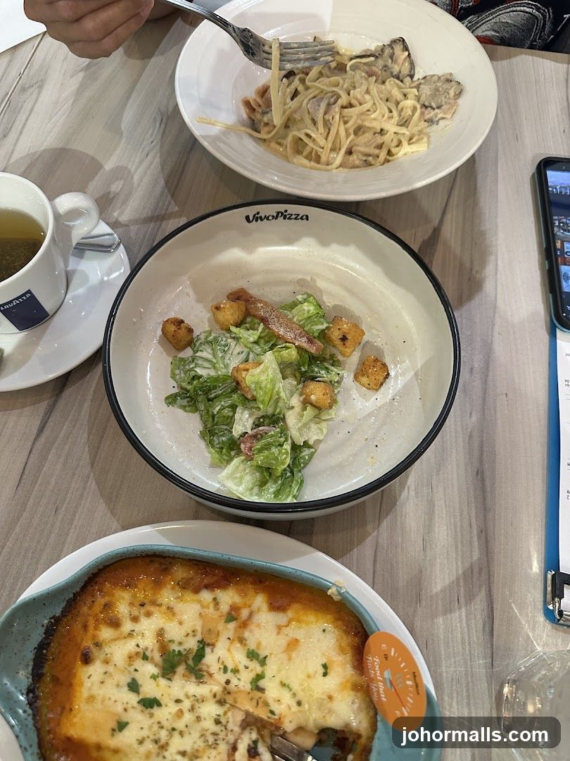 Dining Table with Food Items