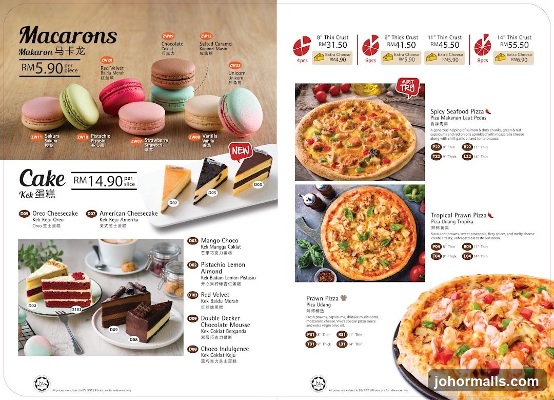 Macarons, Cakes, and Pizzas