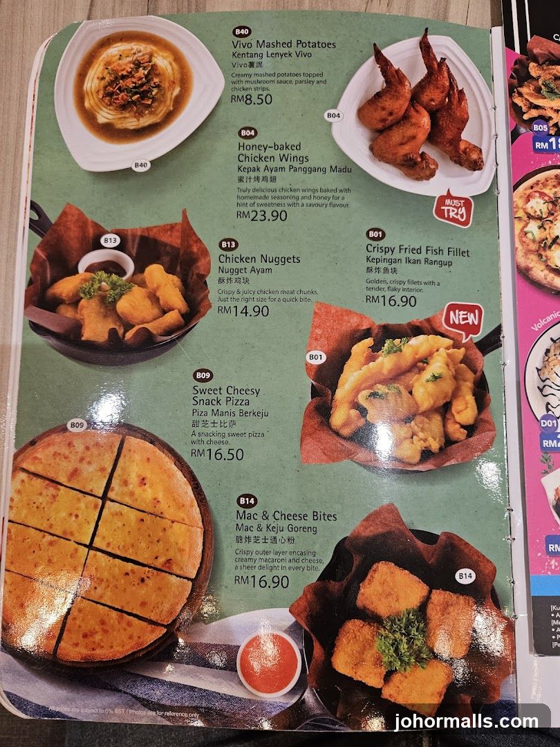 Food Menu Page