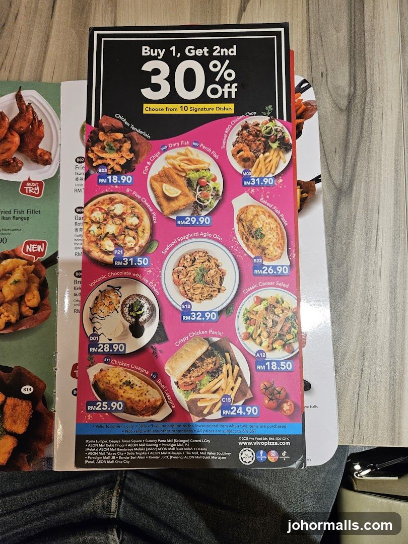 Promotional Menu Flyer
