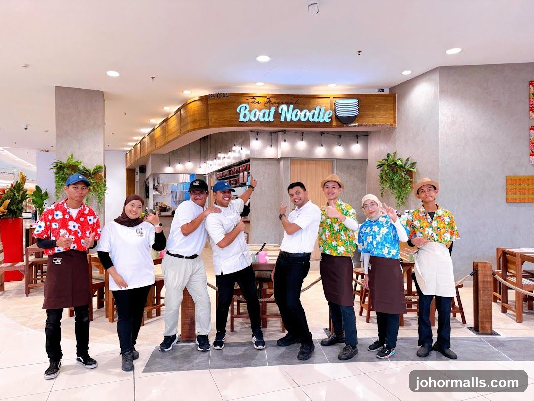 Staff posing in front of restaurant