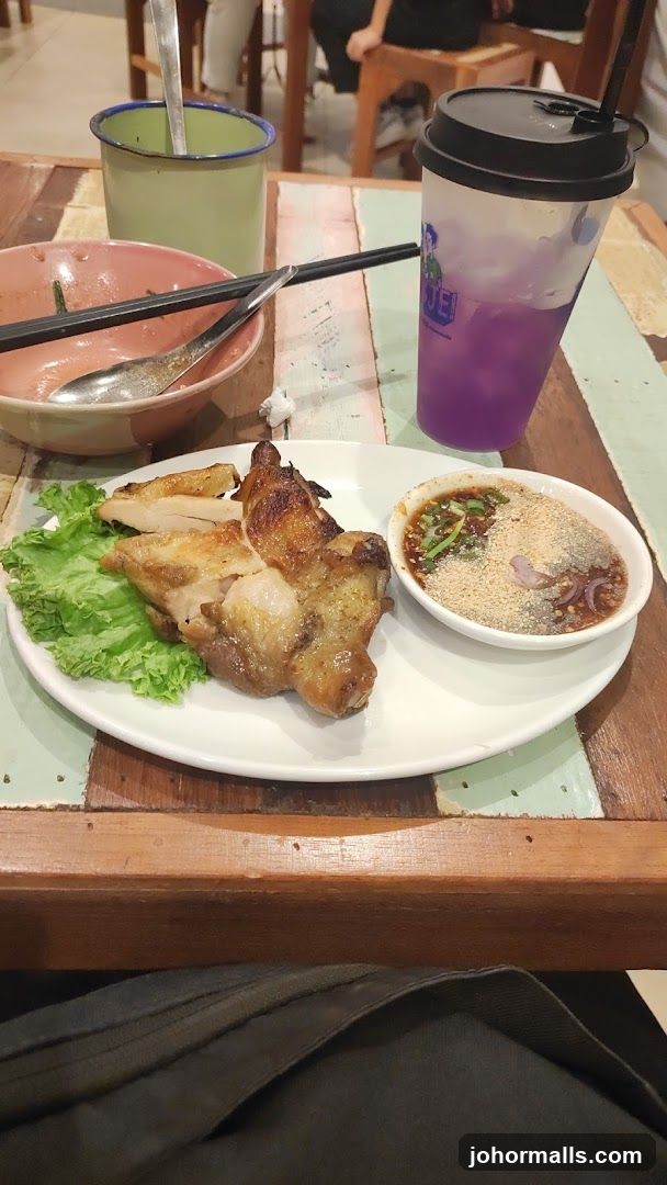 Dining Table with Food and Drink