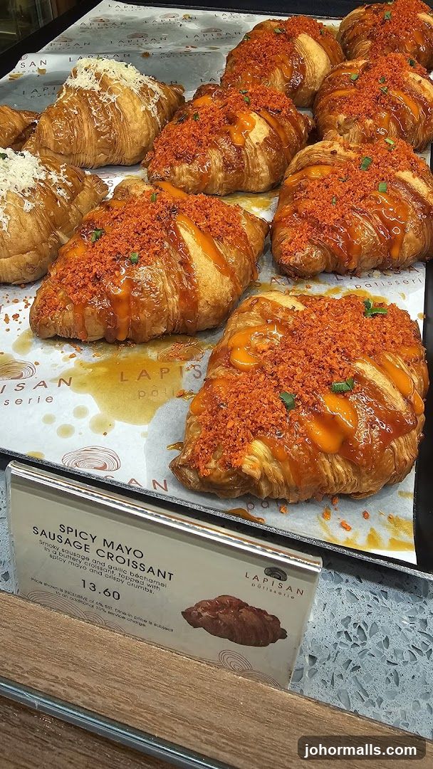 Spicy Mayo Sausage Croissant Display