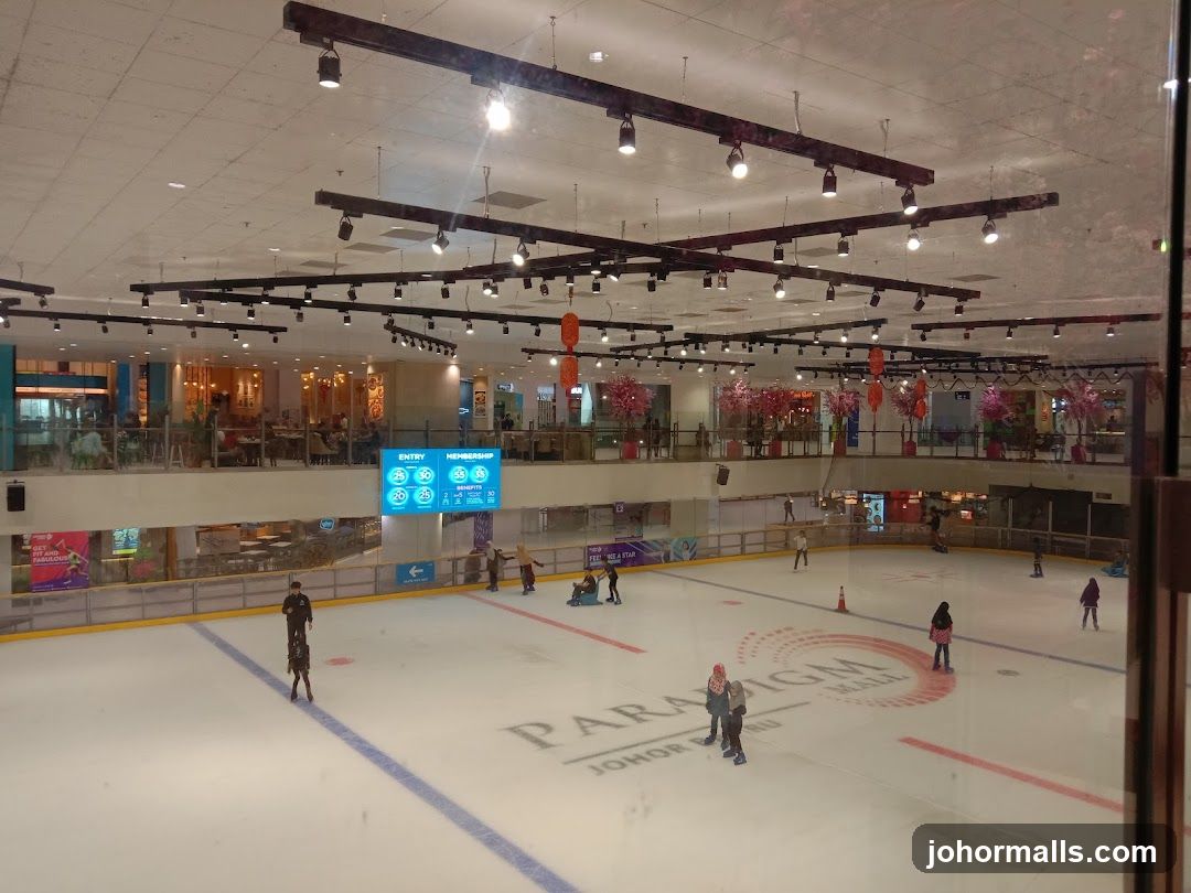 Ice rink inside shopping mall
