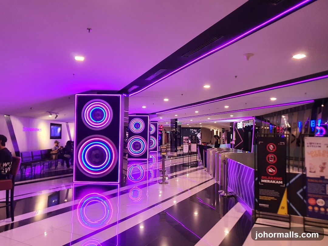 Interior of a modern entertainment venue