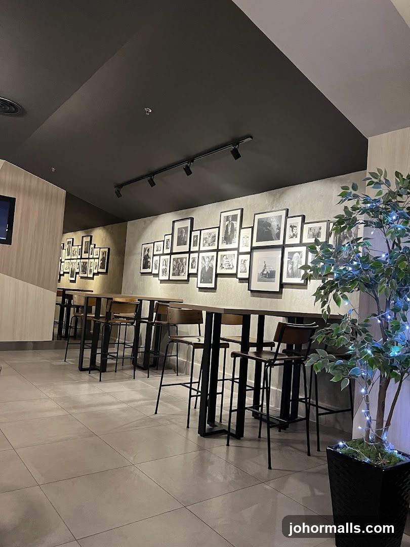 Interior of a modern café or lounge