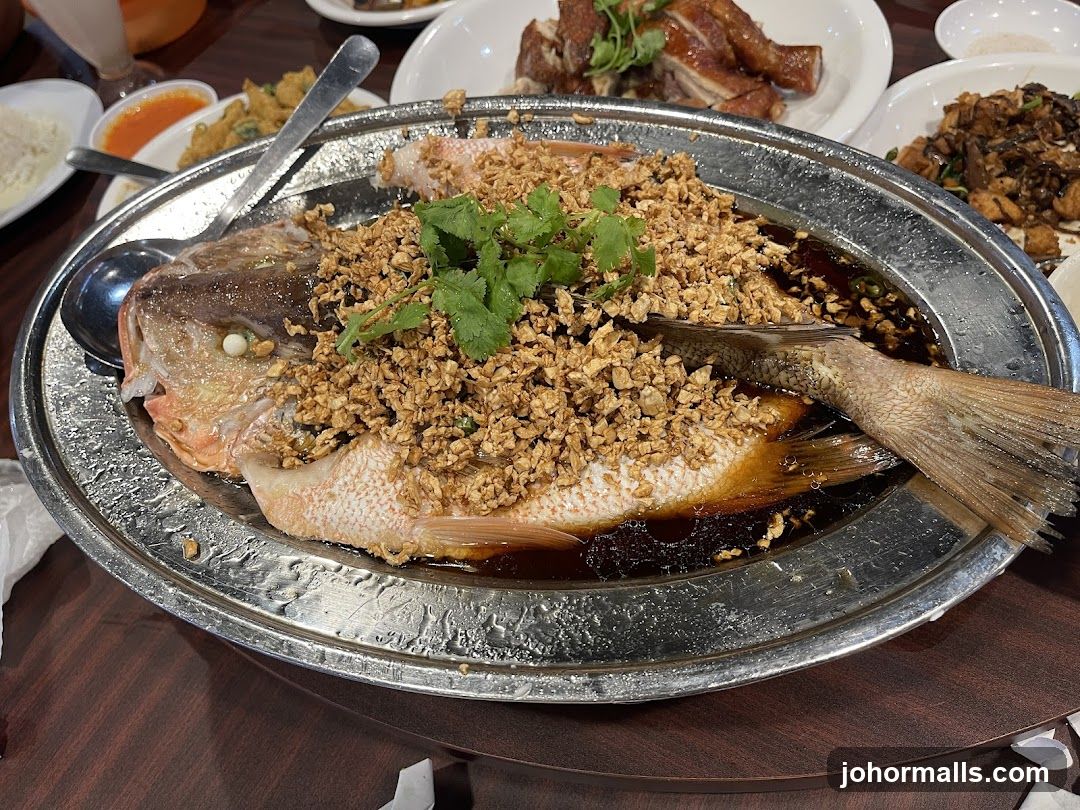 Dining Table with Fish Dish