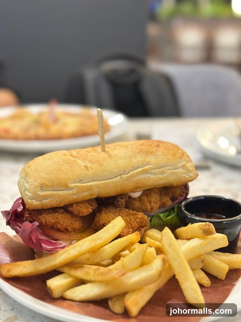 Food Item in Restaurant Interior