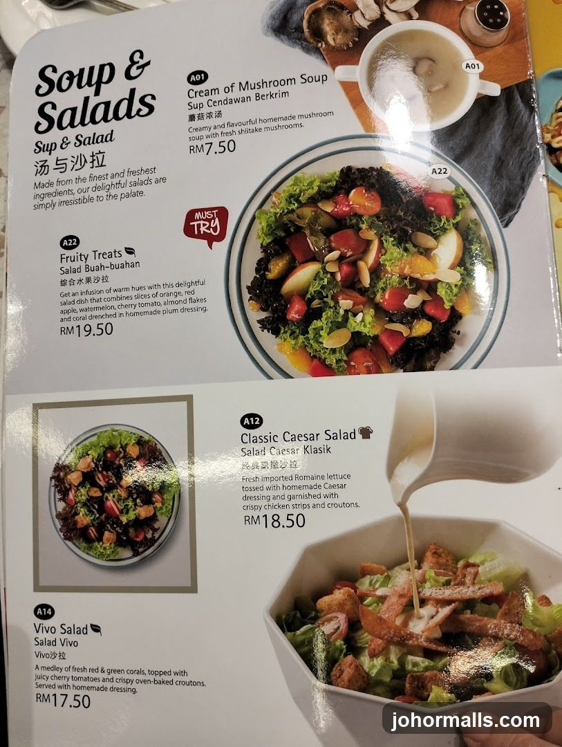 Soup & Salads Section