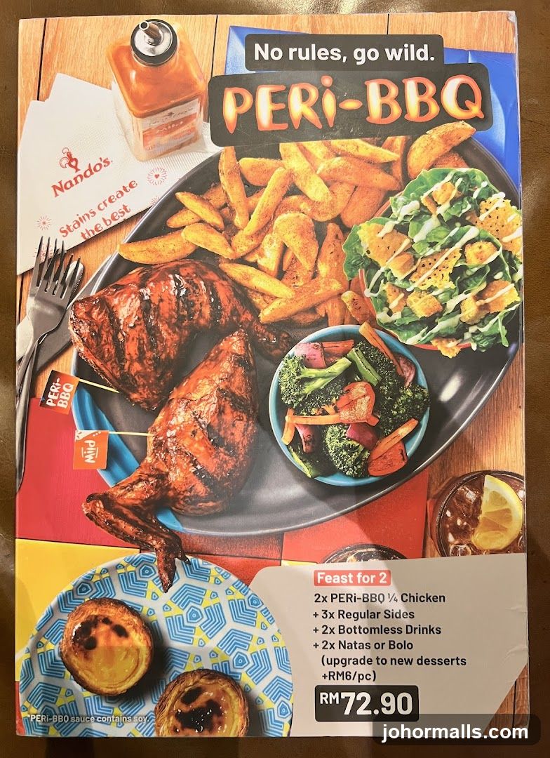 Nando's Peri- BBQ Menu Flyer