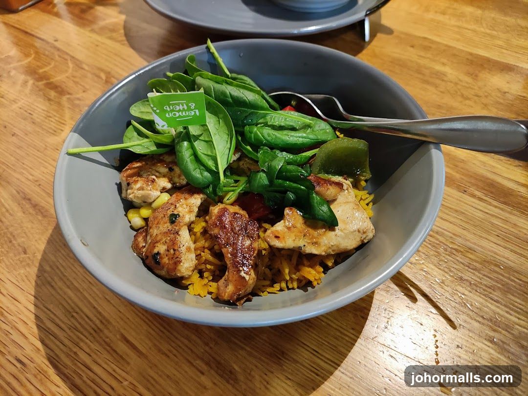 Food Bowl on Wooden Table