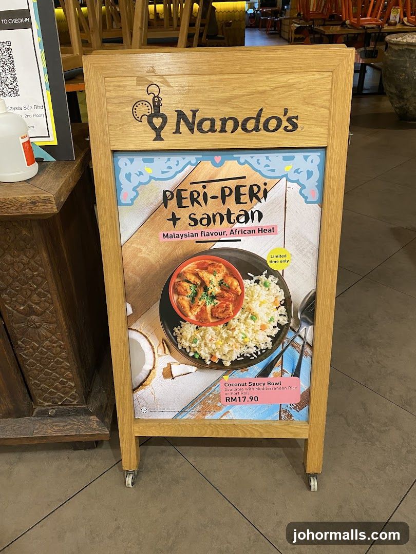 Nando's promotional sign