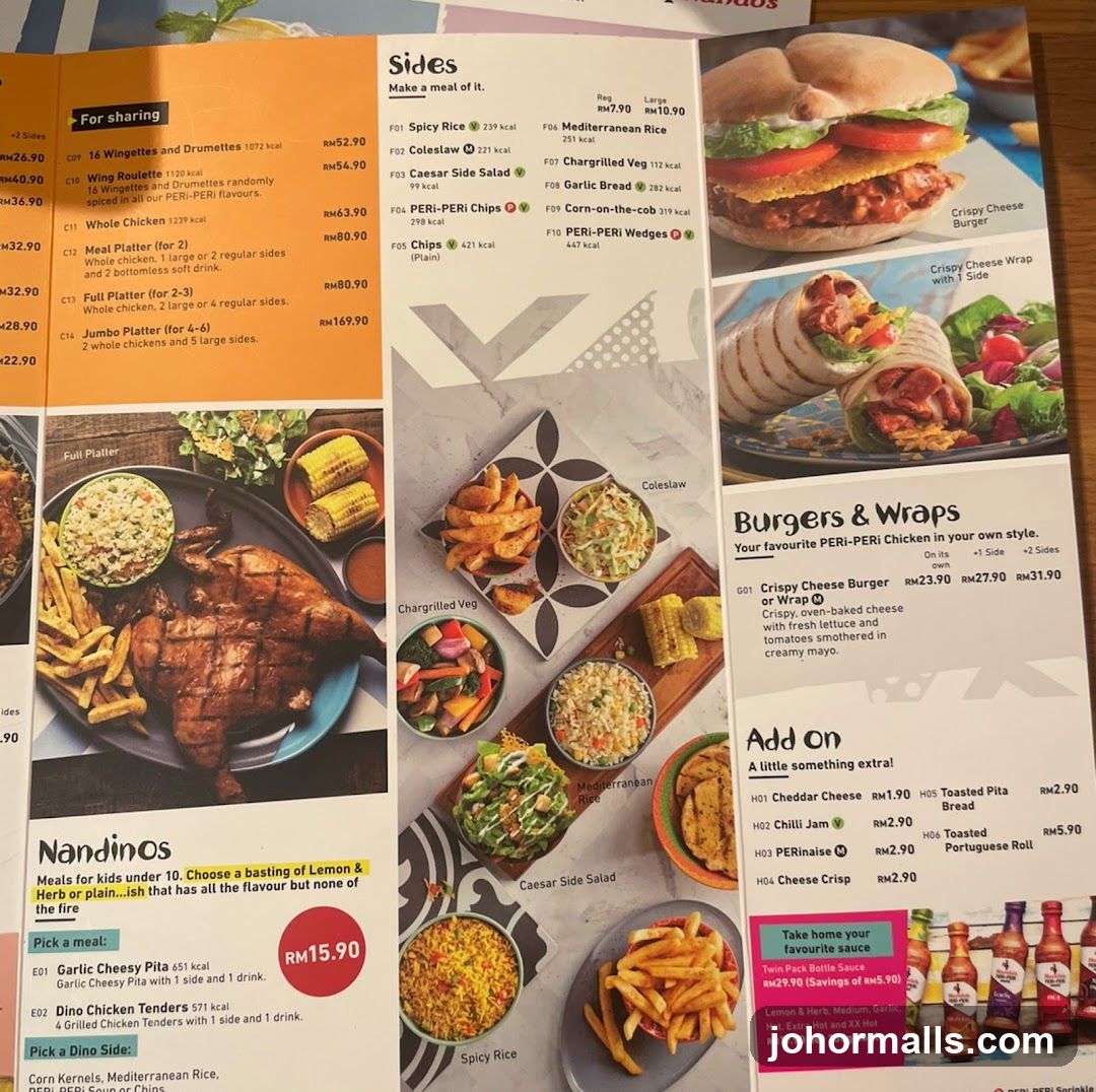 PERI-PERI Chicken Menu