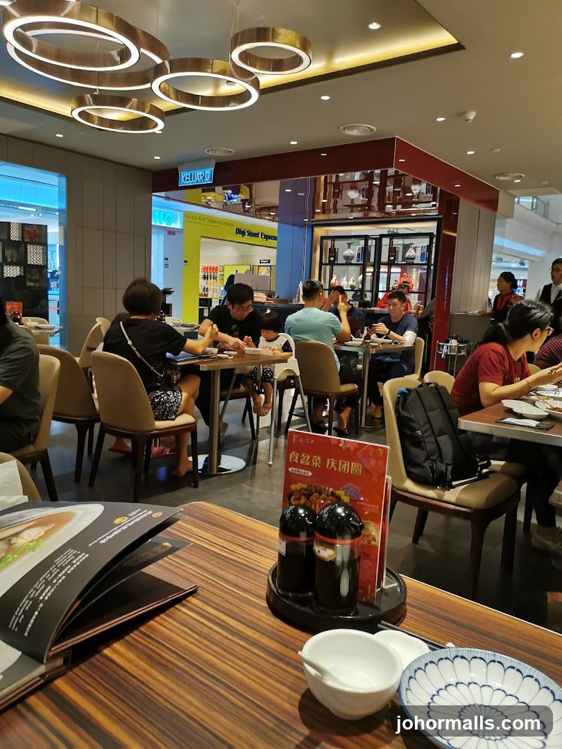 Restaurant Interior with Diners