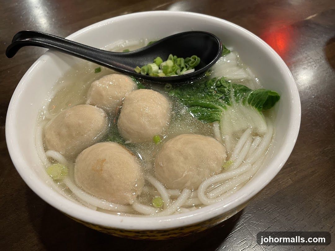 Noodle Soup with Meatballs