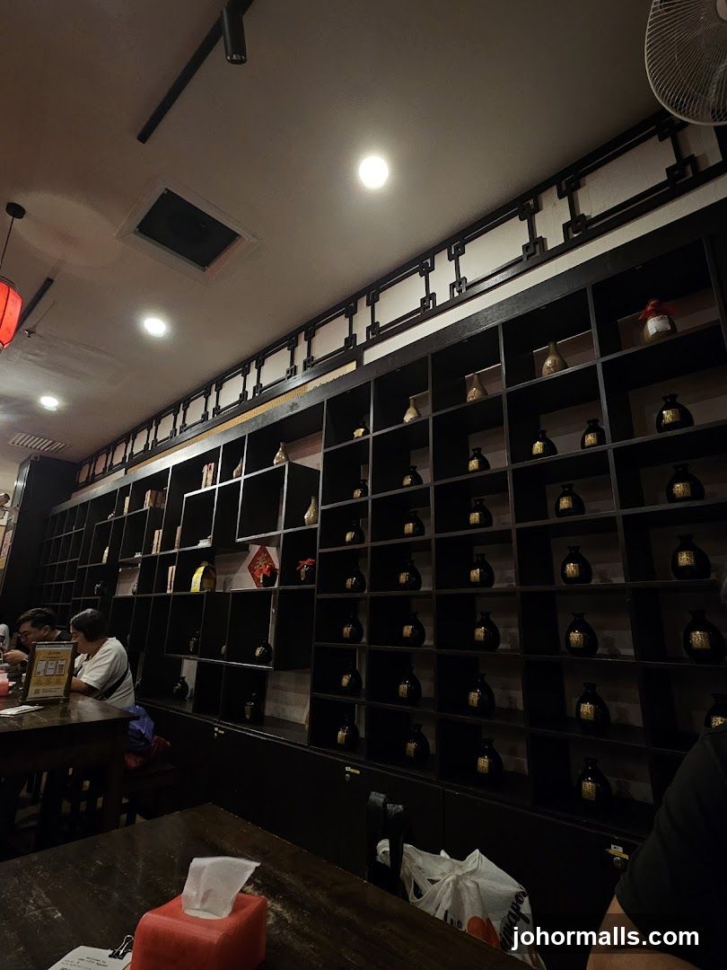 Restaurant Interior with Shelving