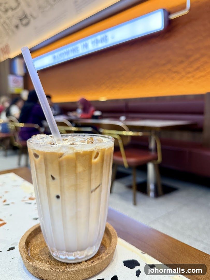 Iced Coffee in a Cafe