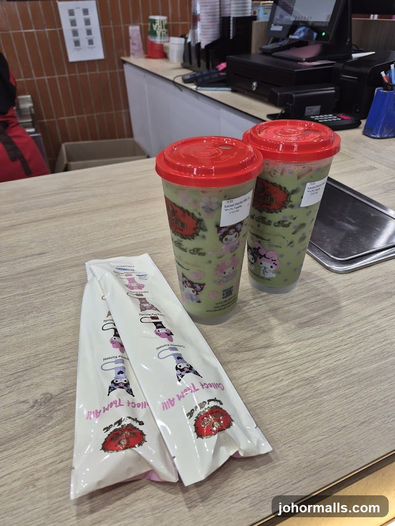 Matcha Drinks and Collectible Items