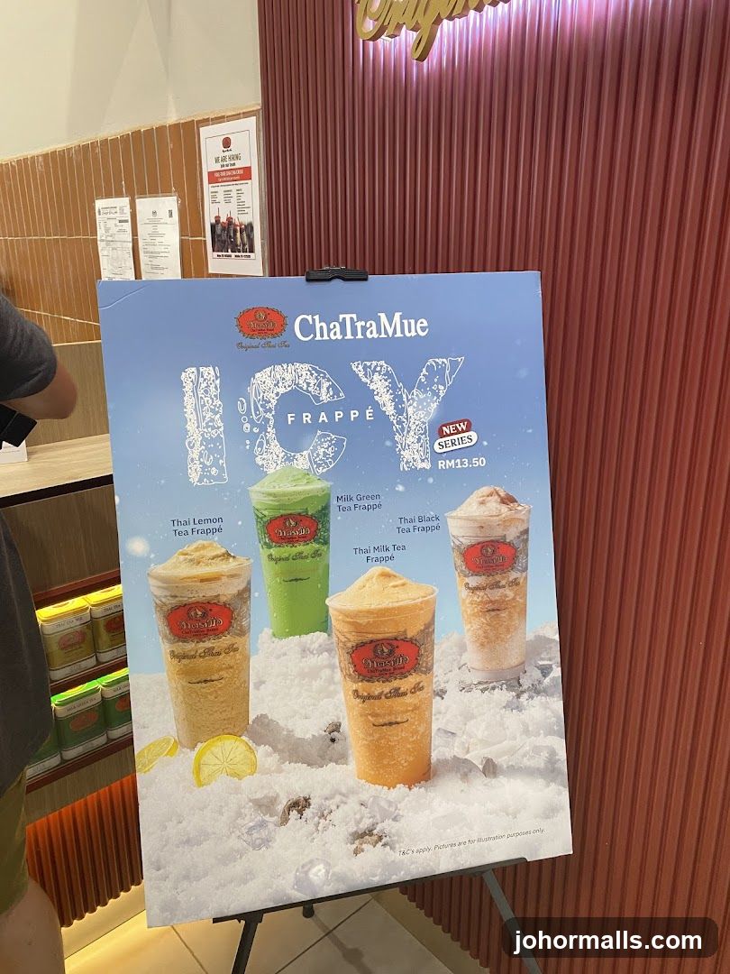 ChaTraMue Icy Frappé Menu