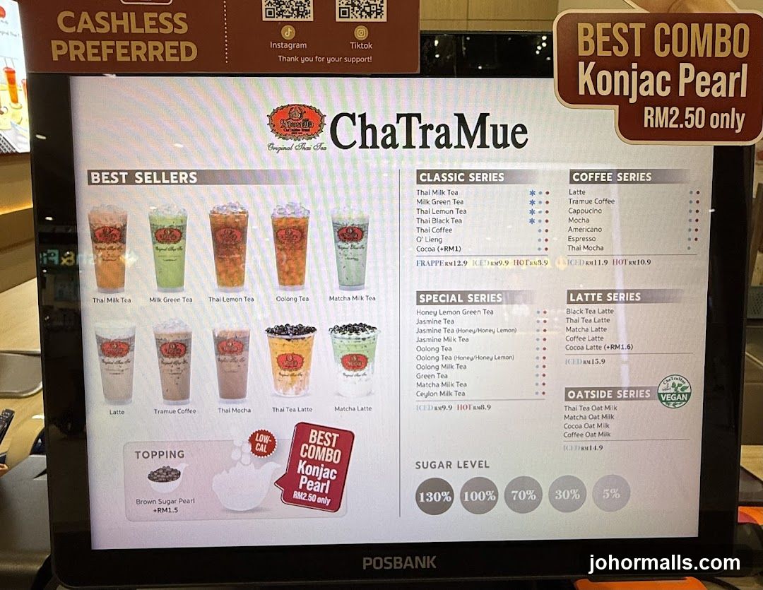 ChaTraMue Menu