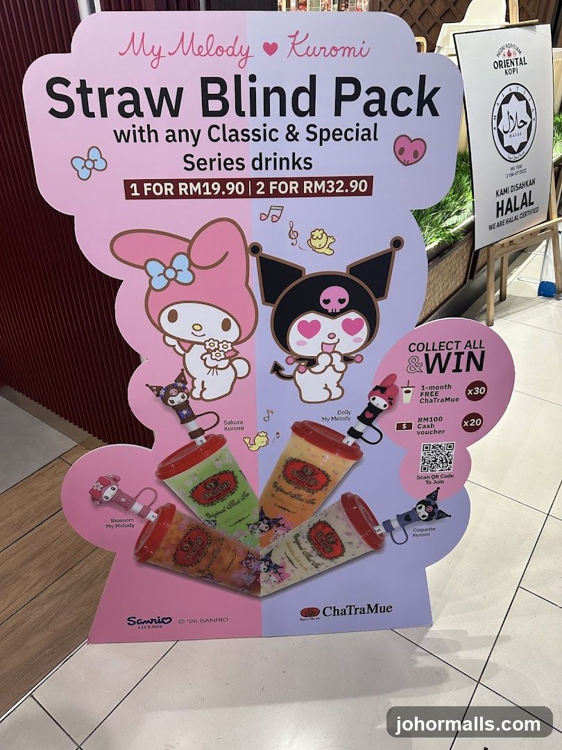 My Melody & Kuromi Straw Blind Pack Promotion