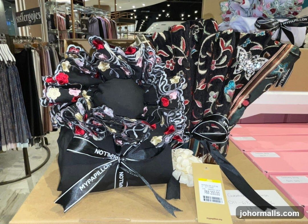 Embroidered Fabric Display