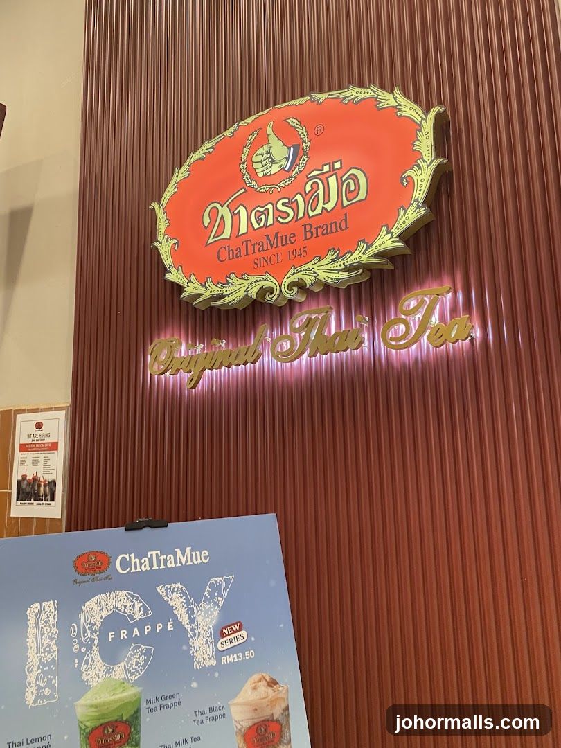ChaTraMue Brand Sign and Menu