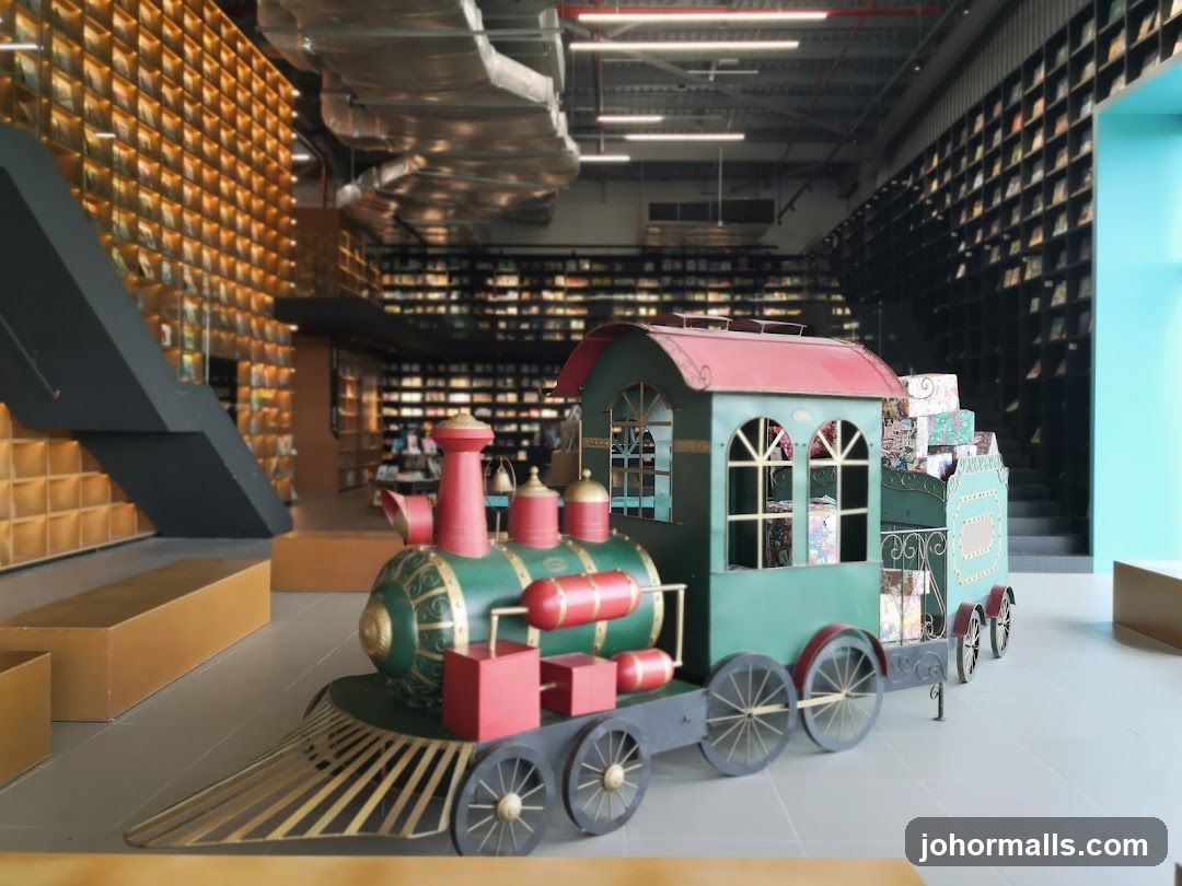 Decorative Train in Bookstore