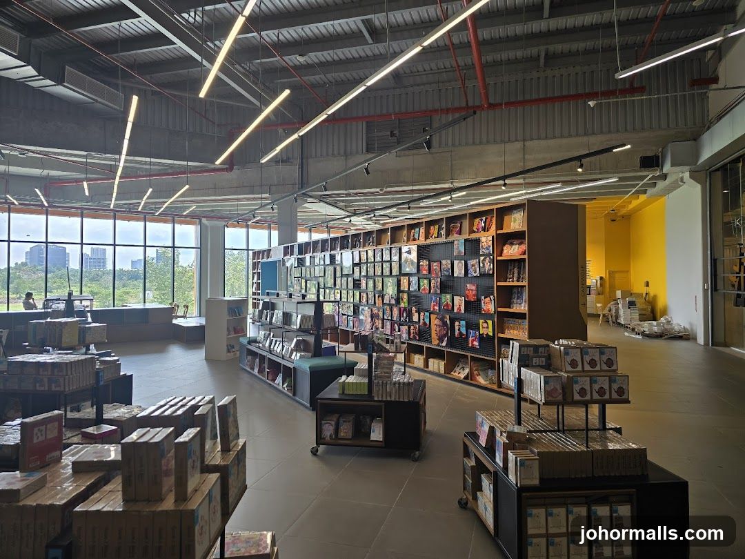 Interior of a bookstore